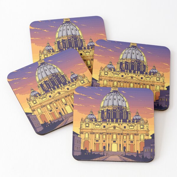 Item preview, Vatican City, Rome, Italy, St. Peter's Basilica, vintage travel art, travel poster Photographic Print designed and sold by SwiftArtHaven.