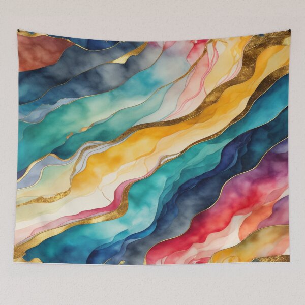 Item preview, Rainbow Watercolor Marble designed and sold by magicwillow.