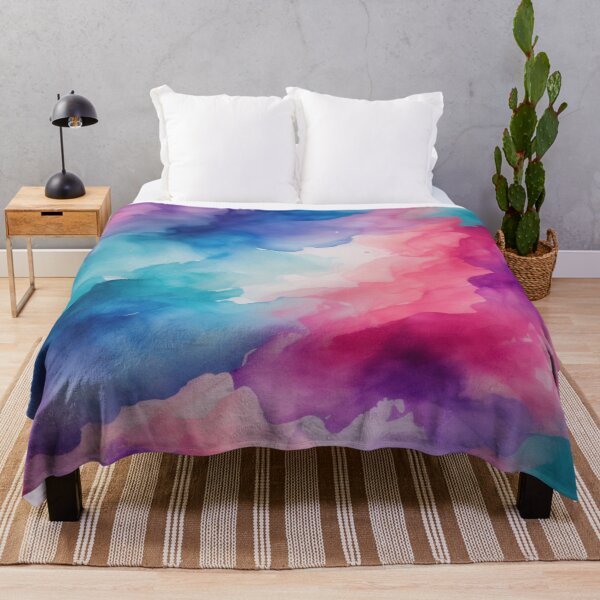 Item preview, Blue Pink and Purple Watercolor Pattern designed and sold by magicwillow.
