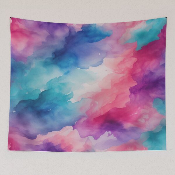 Item preview, Blue Pink and Purple Watercolor Pattern designed and sold by magicwillow.