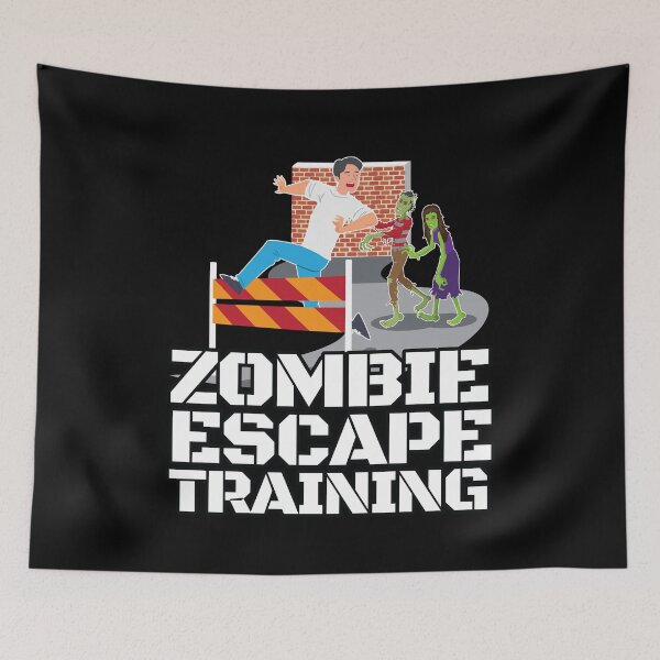 Item preview, Zombie Escape Training Halloween Monster designed and sold by MooonTees.