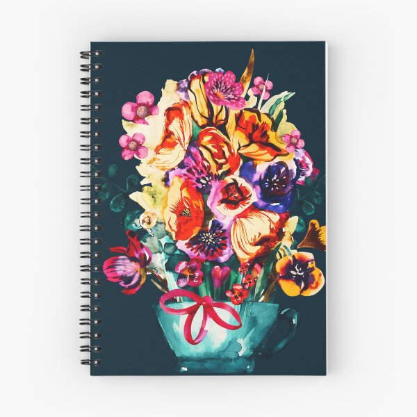 Item preview, Colorful summer flowers bouquet, modern watercolor designed and sold by IngaDesign.