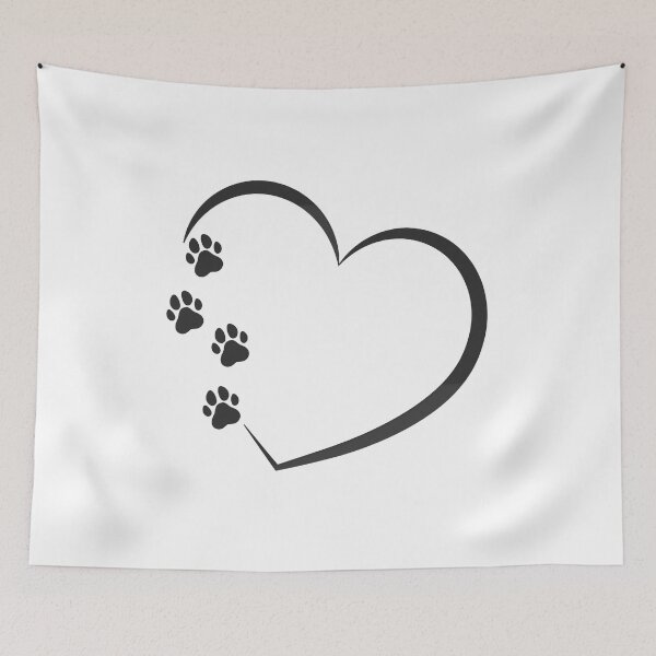 Item preview, Huella de pata con corazón designed and sold by RubyCollection.