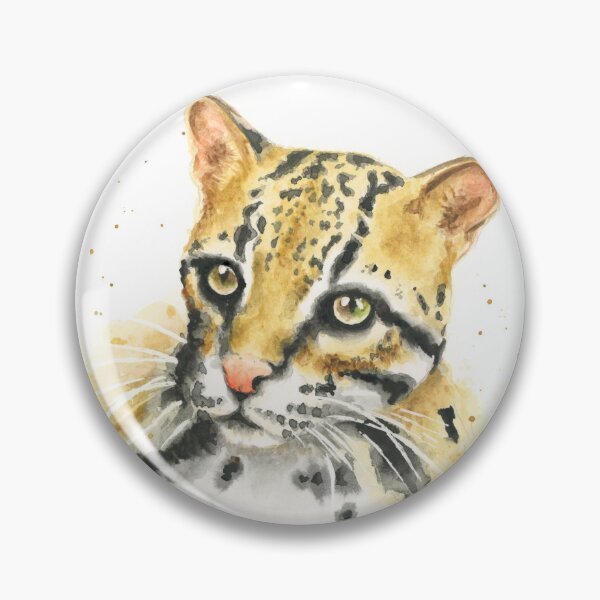Item preview, Ocelot watercolour art designed and sold by Lianne Marie.