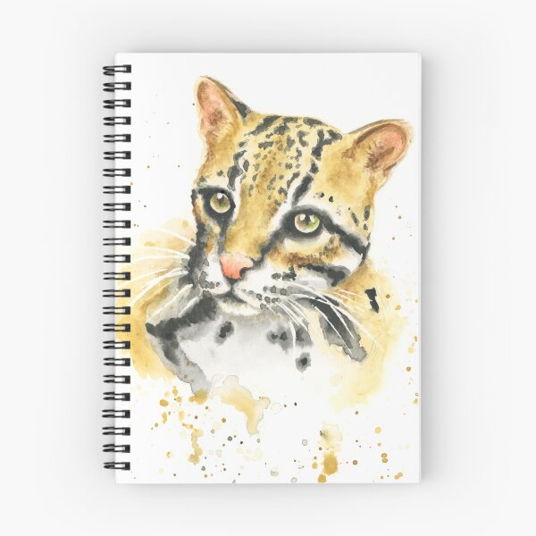 Item preview, Ocelot watercolour art designed and sold by Lianne Marie.