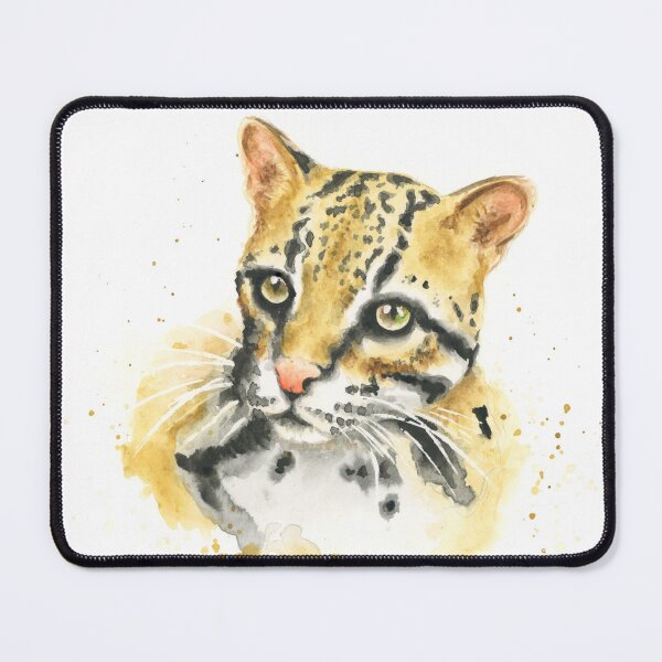 Item preview, Ocelot watercolour art designed and sold by Lianne Marie.