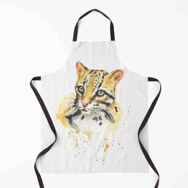 Item preview, Ocelot watercolour art designed and sold by Lianne Marie.