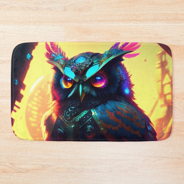 Item preview, Cyberpunk owl designed and sold by Pixeledfox.