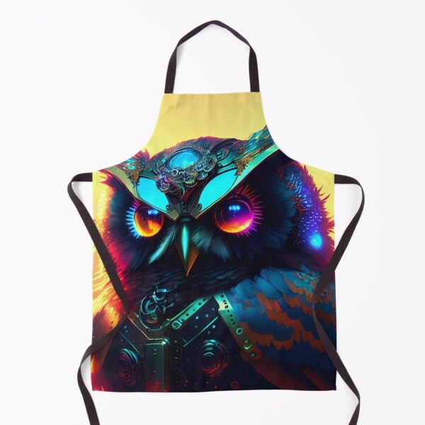 Item preview, Cyberpunk owl designed and sold by Pixeledfox.
