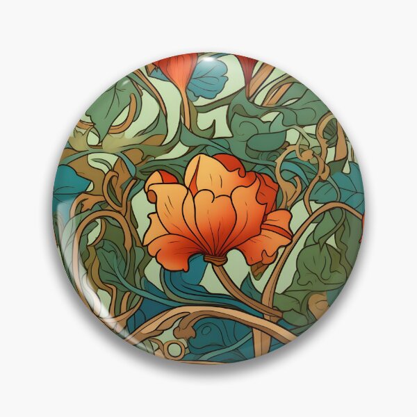 Item preview, Art Nouveau Florals   designed and sold by DegenerateDsign.