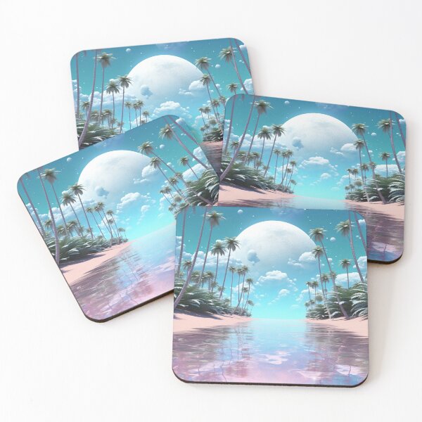 Item preview, Tranquil Paradise: Psychedelic Beach Art with Swirling Vortexes designed and sold by OdysseyArtworks.