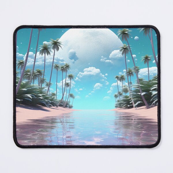 Item preview, Tranquil Paradise: Psychedelic Beach Art with Swirling Vortexes designed and sold by OdysseyArtworks.