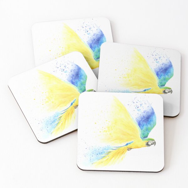 Item preview, Macaw parrot watercolour art designed and sold by Lianne Marie.