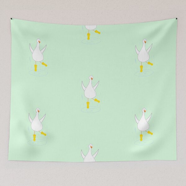 Item preview, Little duck with boots playing in the rain designed and sold by TheSmileStudio.