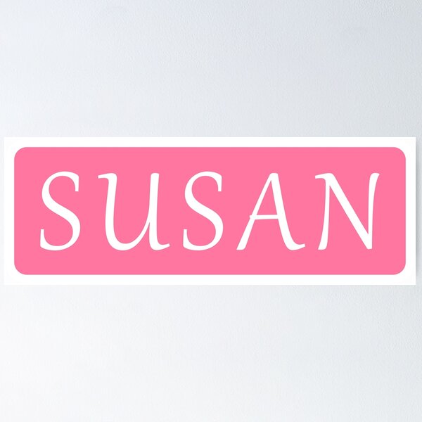 First Name SUSAN, Fun HAPPY BIRTHDAY Square Sticker