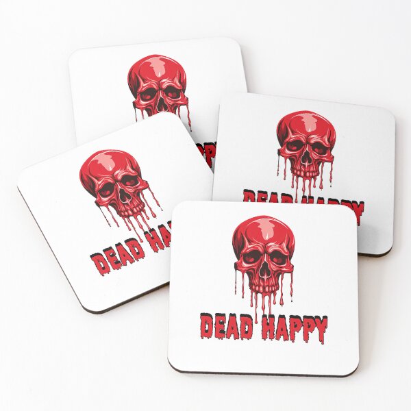 Item preview, Colorful Dripping Skull | Dead Happy | Graffiti Skull designed and sold by CoolHippoQuotes.