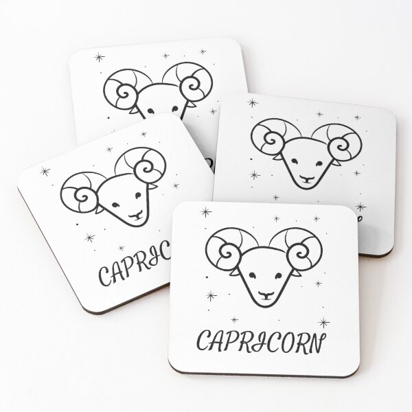 Item preview, Capricorn goat and stars, Capricornus Zodiac designed and sold by Alterock Designs.
