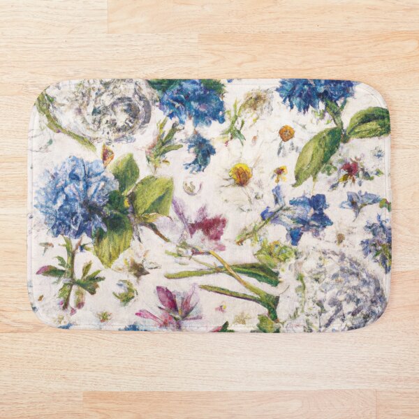 Artikelvorschau, Barock inspirierte Hortensien, Gänseblümchen und Kornblumen entworfen und verkauft von PompousPeasant.