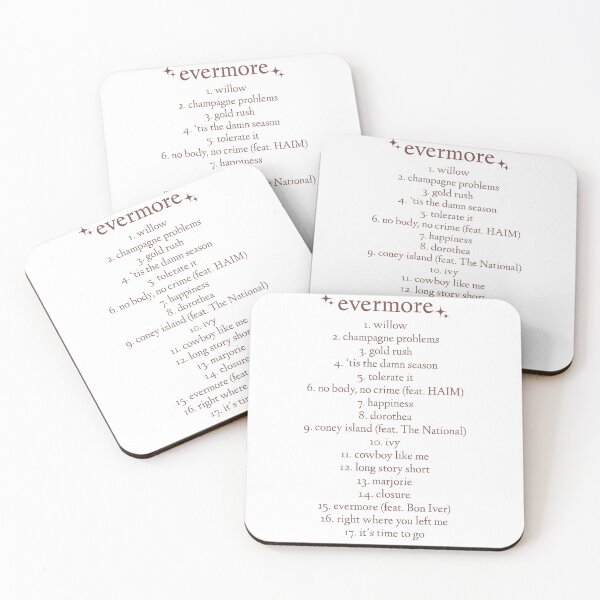 Item preview, evermore tracklist designed and sold by allisonmaritz.