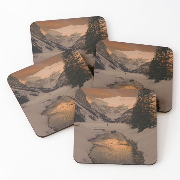 Item preview, Lake Louise at Sunset Serene Beauty and Frozen Tranquillity designed and sold by rawshutterbug.