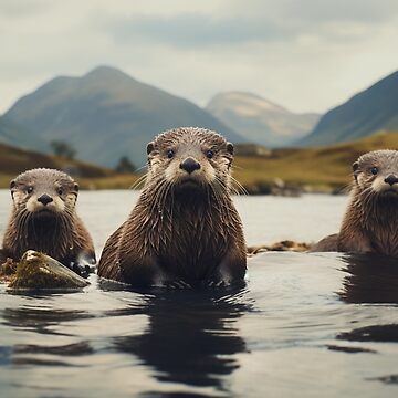 Graceful Whiskers: Eurasian Otters in the Scottish Highlands