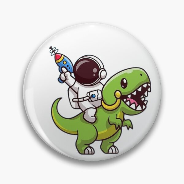 Item preview, Astronaut with blaster on dinosaur designed and sold by Stre1f.