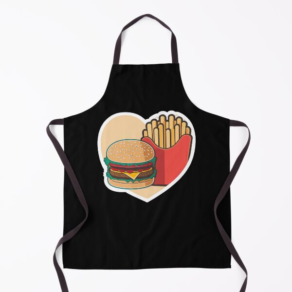 Artikelvorschau, Lustiger Herz-Liebes-Burger-Pommes-Frites entworfen und verkauft von KsuAnn.