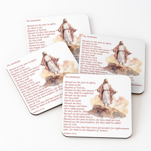 Item preview, The Beatitudes Matthew 5:3-12 (2) designed and sold by WideIsTheGate.