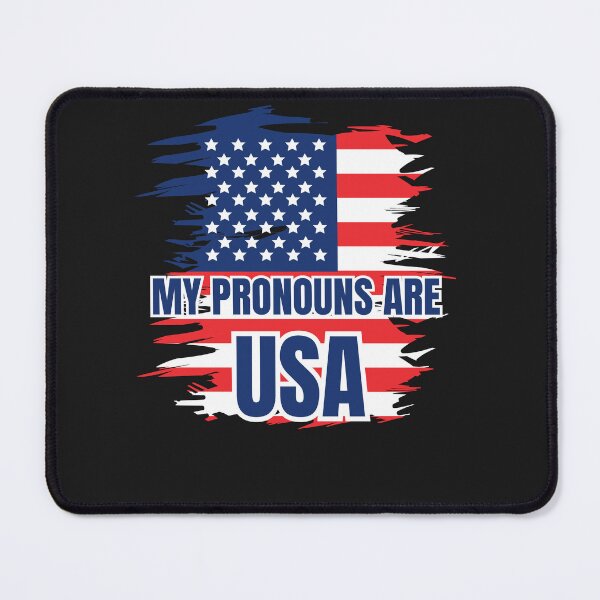Item preview, My Pronouns are USA Patriotic American Flag designed and sold by JacoBeatzShop.