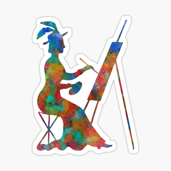 Item preview, Artist at Easel designed and sold by Genevieve Crabe.