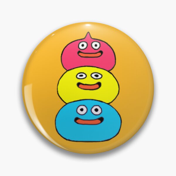Item preview, Dragon Quest Pan Slime Stack Pin designed and sold by JesterPenguin.
