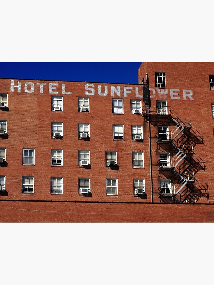 "Abilene, Kansas Hotel Sunflower" Poster by Ffooter Redbubble