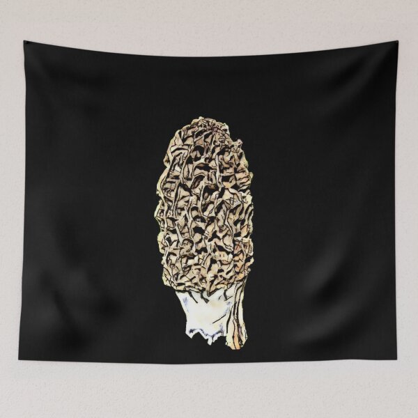 Item preview, Giant Loner Morel Mushroom Sketched  designed and sold by natnat7w.