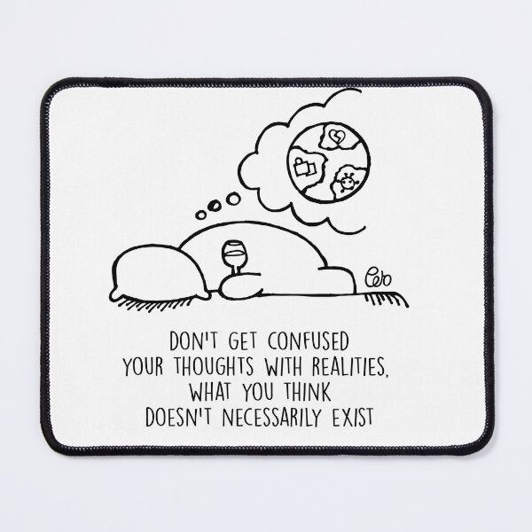 Item preview, thoughts vs reality designed and sold by Petope  Ilustra.