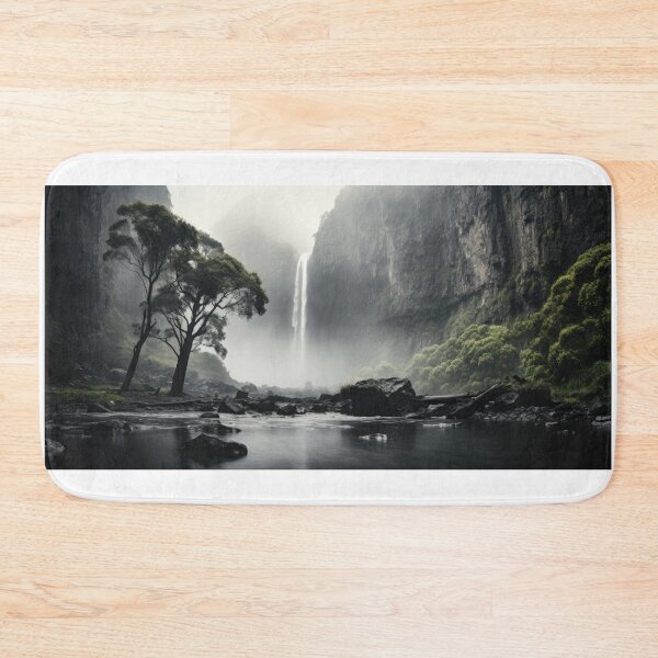 Item preview, Sinfonía de la naturaleza: cascada majestuosa que desciende por un acantilado rocoso designed and sold by wooramsol.