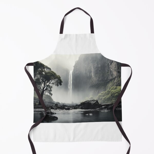 Item preview, Nature's Symphony: Majestic Waterfall Cascading Down a Rocky Cliff designed and sold by wooramsol.
