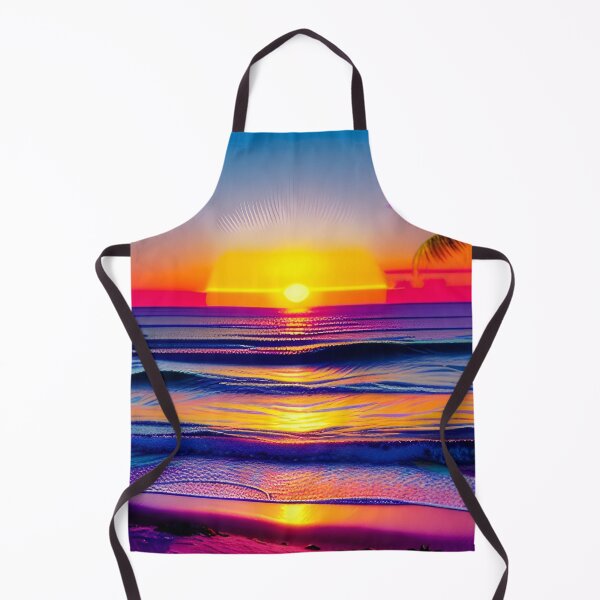 Aperçu de l'œuvre 80s Neon Abstract Beach Sérénité 47 créée et vendue par Benito Del Ray.