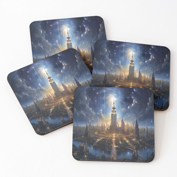 Artikelvorschau, Stellar Cityscape: A Celestial Metropolis entworfen und verkauft von MystiCanvas.