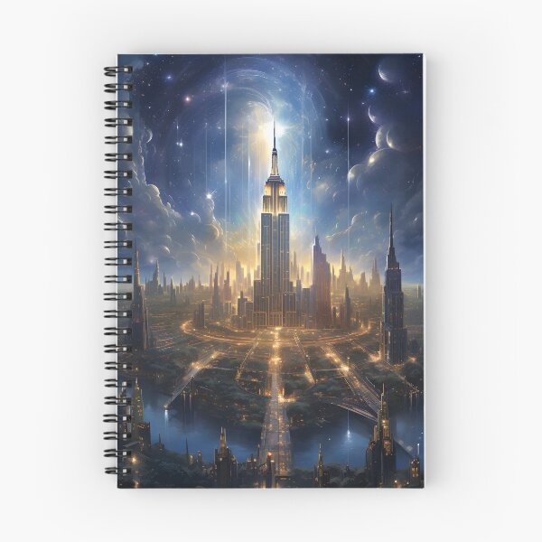 Item preview, Stellar Cityscape: A Celestial Metropolis designed and sold by MystiCanvas.