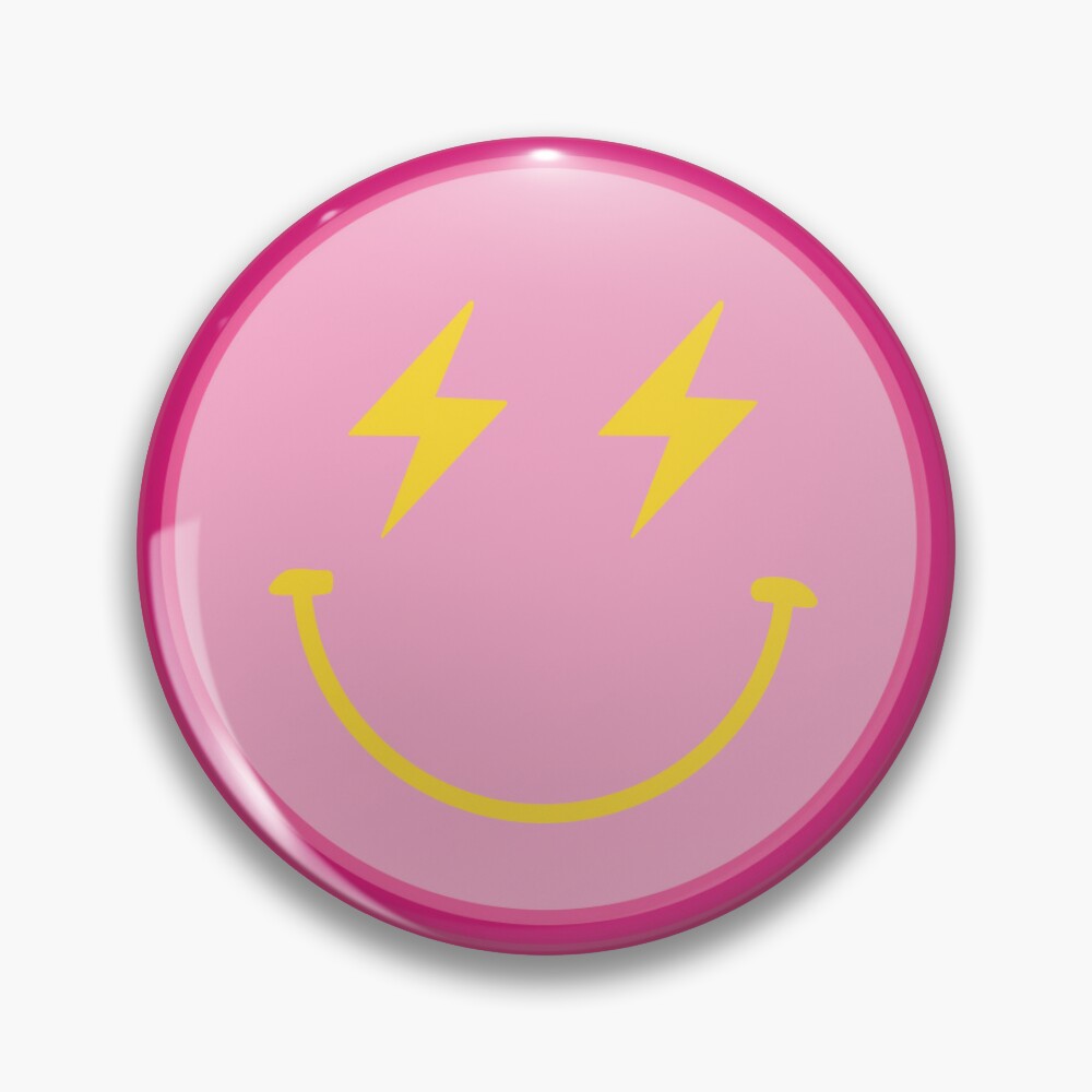 Lightning Bolt Smiley Face on Pink Tumbler – And Do It Anyway