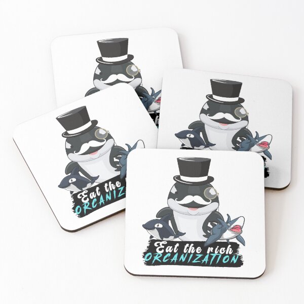 Item preview, Eat The Rich Orca Orcanization ocean Capitalism  designed and sold by JacoBeatzShop.