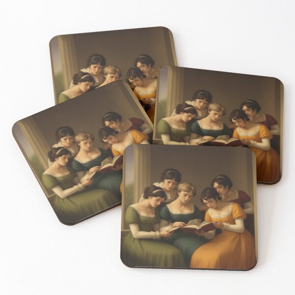 Item preview, The Bennet Sisters At Home Pride And Prejudice Inspired Art designed and sold by CDC40.