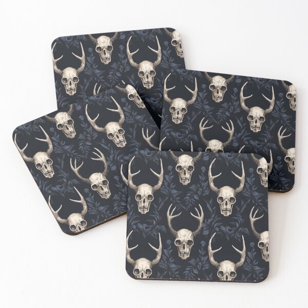 Item preview, Floral Skulls designed and sold by Patterned Palette.