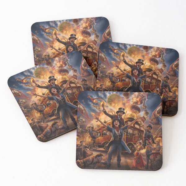 Item preview, Steampunk Circus Delight Wall Art designed and sold by MystiCanvas.