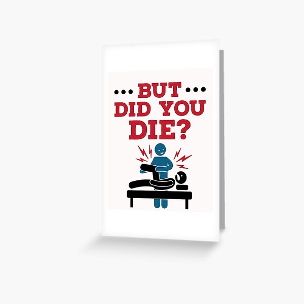 Funny Physical Therapy But Did You Die Planner, Zazzle