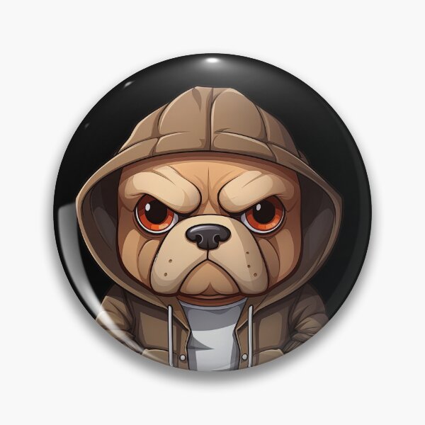 Item preview, Cool Bulldog in casual clothing designed and sold by Sidewayanimals.