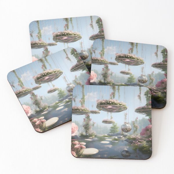 Item preview,  Tranquil Sky Gardens: A Symphony of Floating Beauty designed and sold by MystiCanvas.