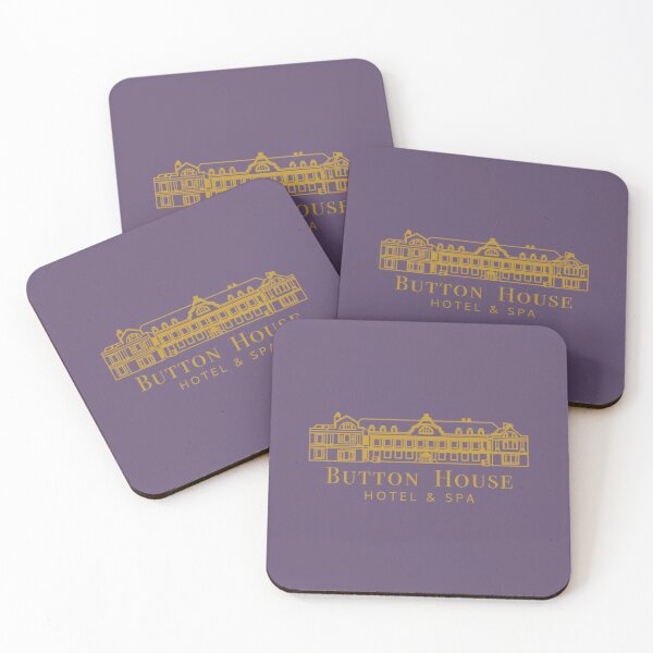 Item preview, button house hotel  spa Coasters (Set of 4) 	 designed and sold by soqxhbmm9.