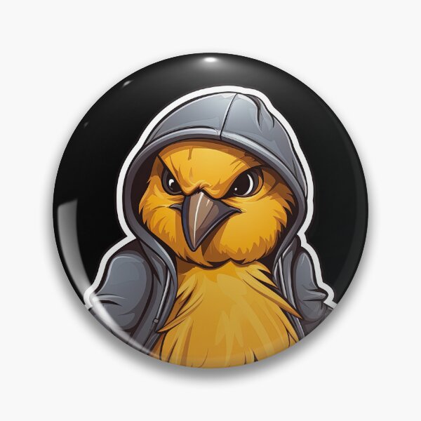 Item preview, Cool Canary bird in casual clothing designed and sold by Sidewayanimals.