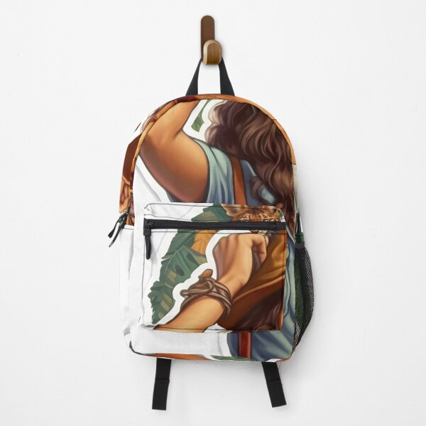 Item preview, Wilderness Wanderlust Art Print | Woman Exploring Tropical Rainforest, Flower Crown, Binocular, Boho designed and sold by Artistically-T.
